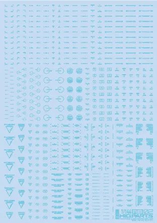 1/144 RB02 Caution Decal Pastel Blue(1pc)