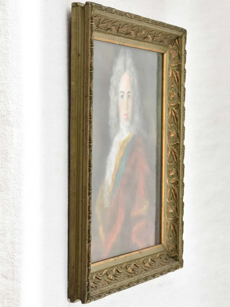 18th century Pastel portrait of a gentleman - C. Baure de la bastide - 19¾" x 17¾"