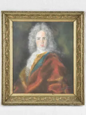 18th century Pastel portrait of a gentleman - C. Baure de la bastide - 19¾" x 17¾"