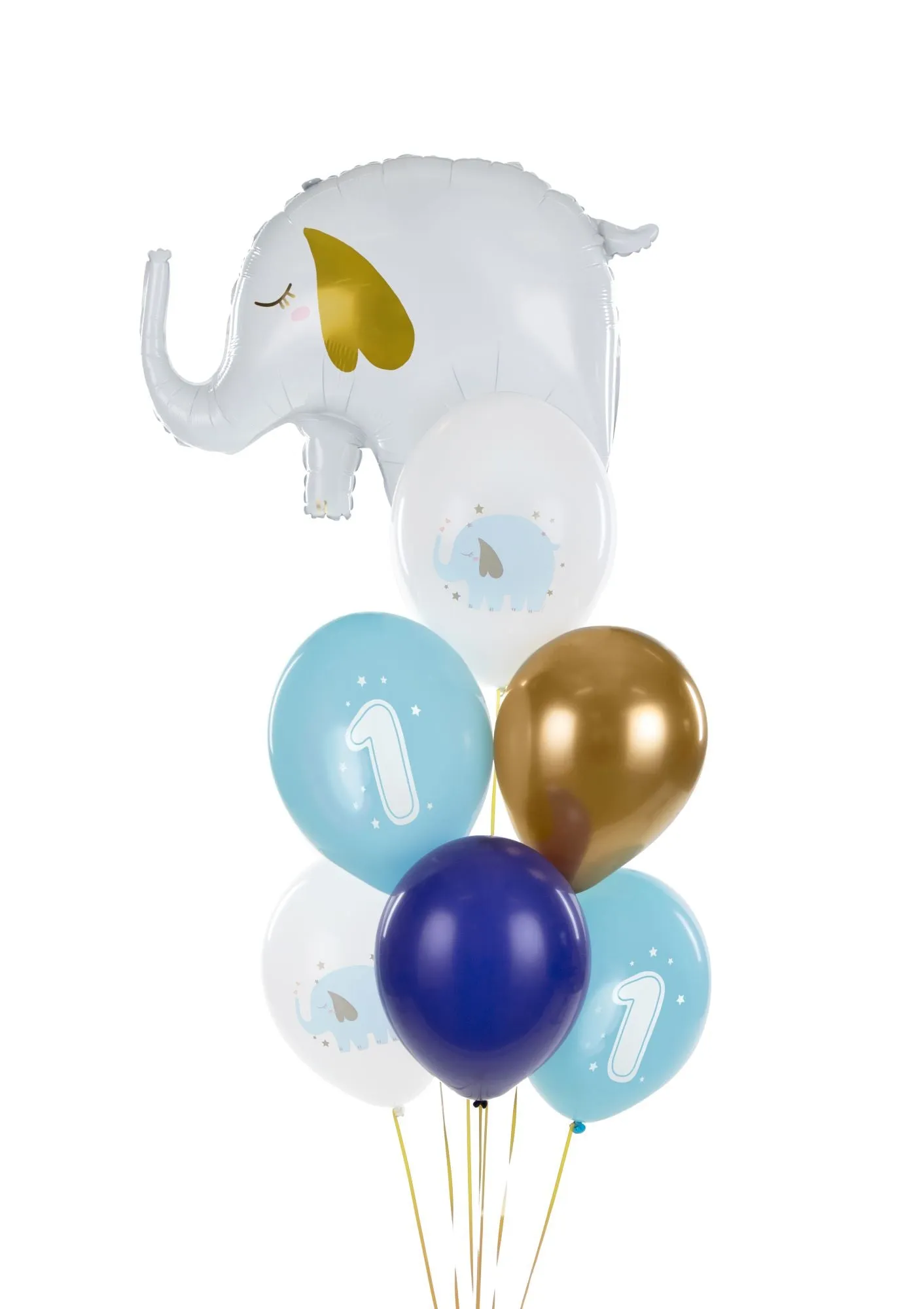 1st Birthday Party Balloons Blue