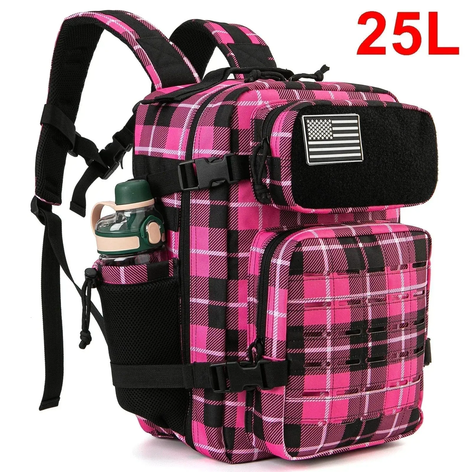 25L/45L Tactical Outdoor Backpack for Men and Women - School Rucksack- Hiking backpack with Bottle Holder