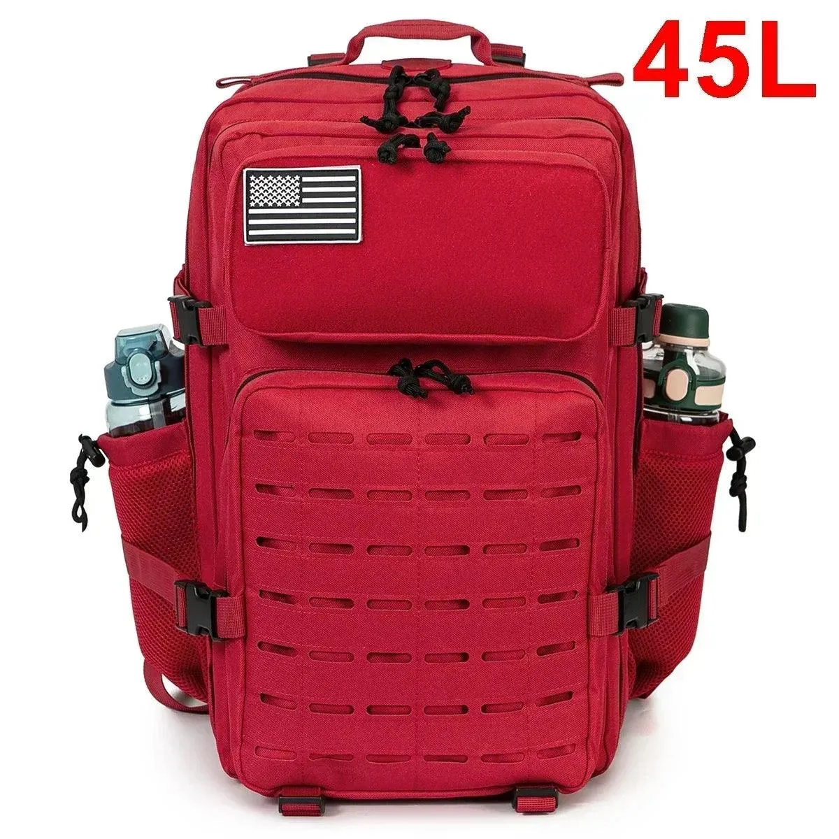 25L/45L Tactical Outdoor Backpack for Men and Women - School Rucksack- Hiking backpack with Bottle Holder