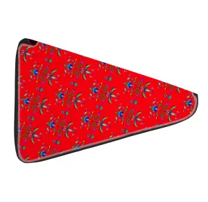 27 Inch Fan Case - Dakota Damask Red