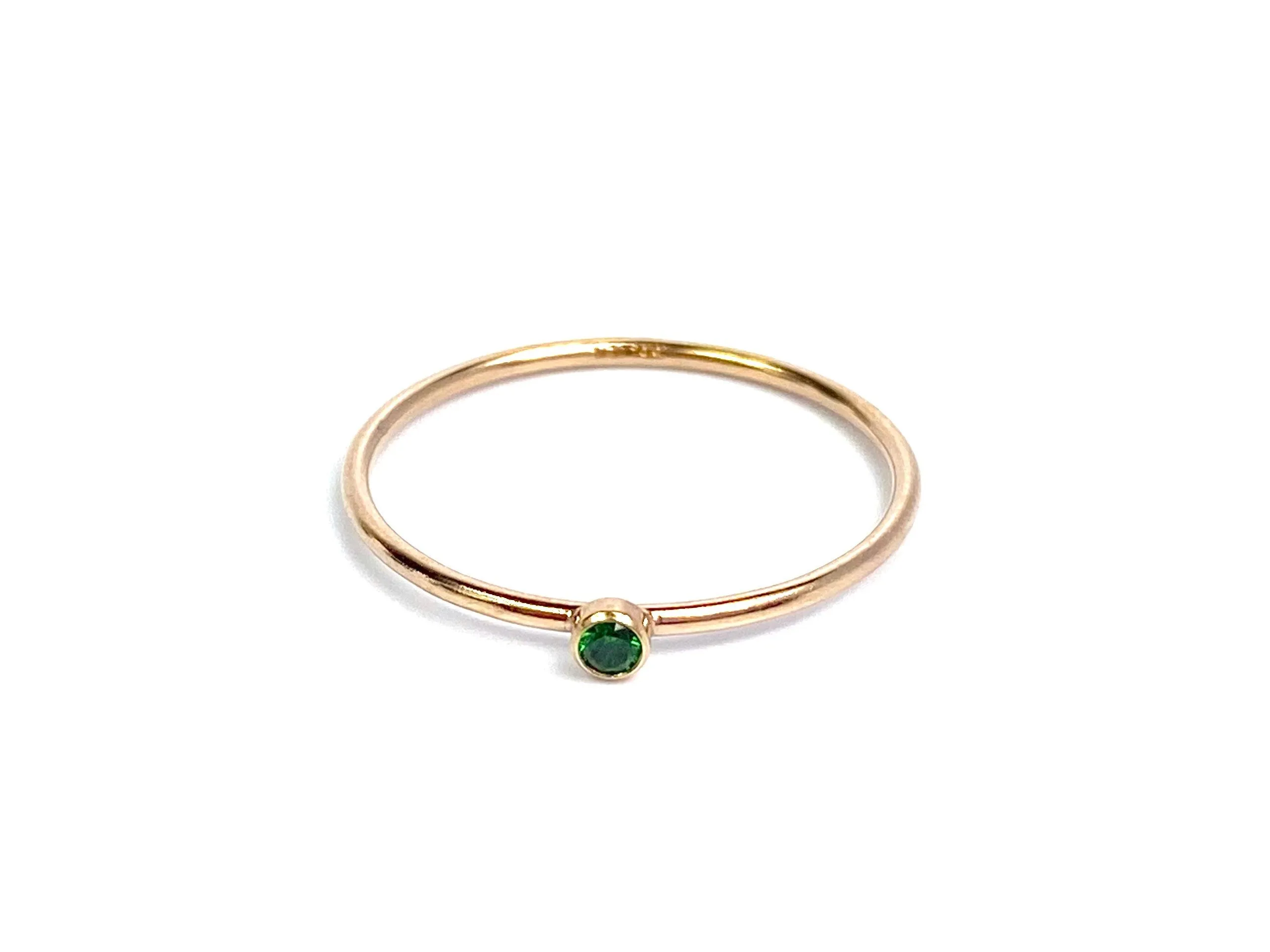 2mm Green 3A CZ Stacking Ring , Sku#4820R7M5