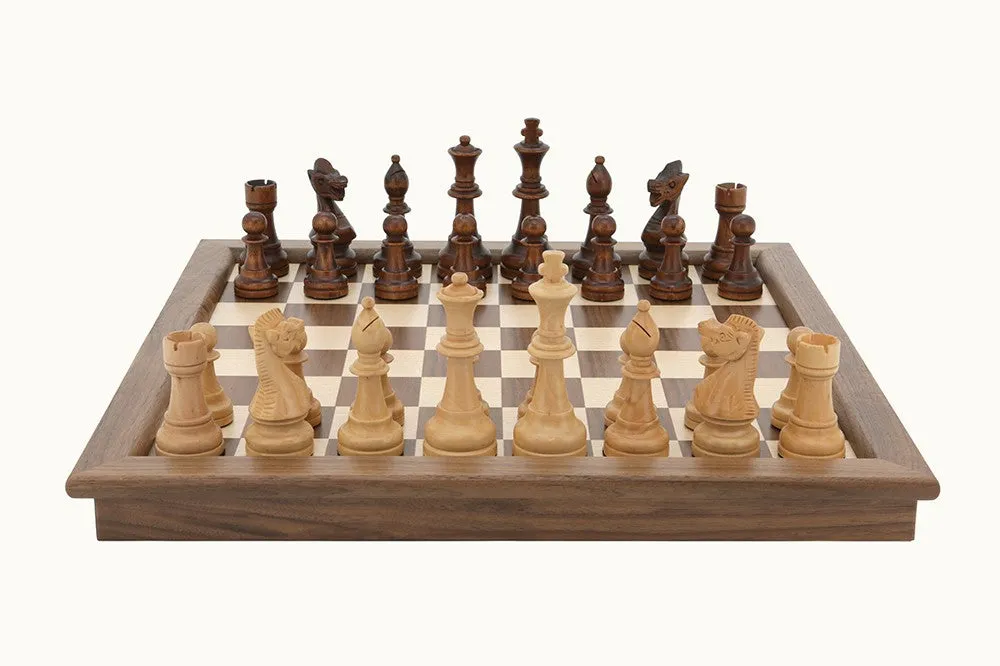 44cm Walnut Chess Set