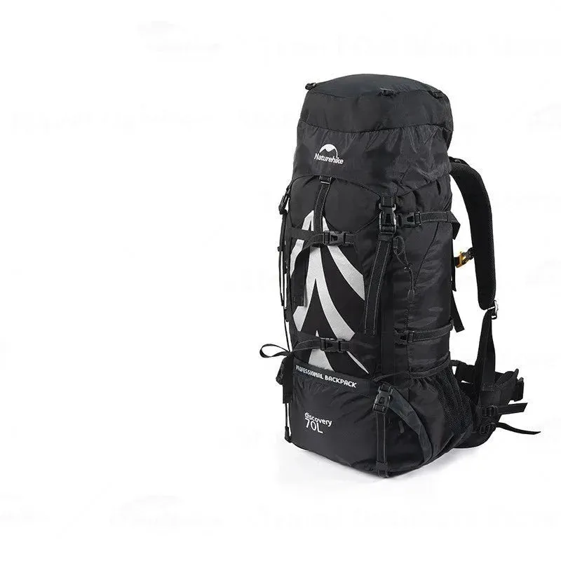 70L Backpack With Aluminium Alloy Frame Waterproof Cover