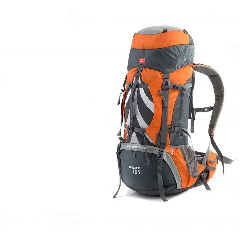 70L Backpack With Aluminium Alloy Frame Waterproof Cover