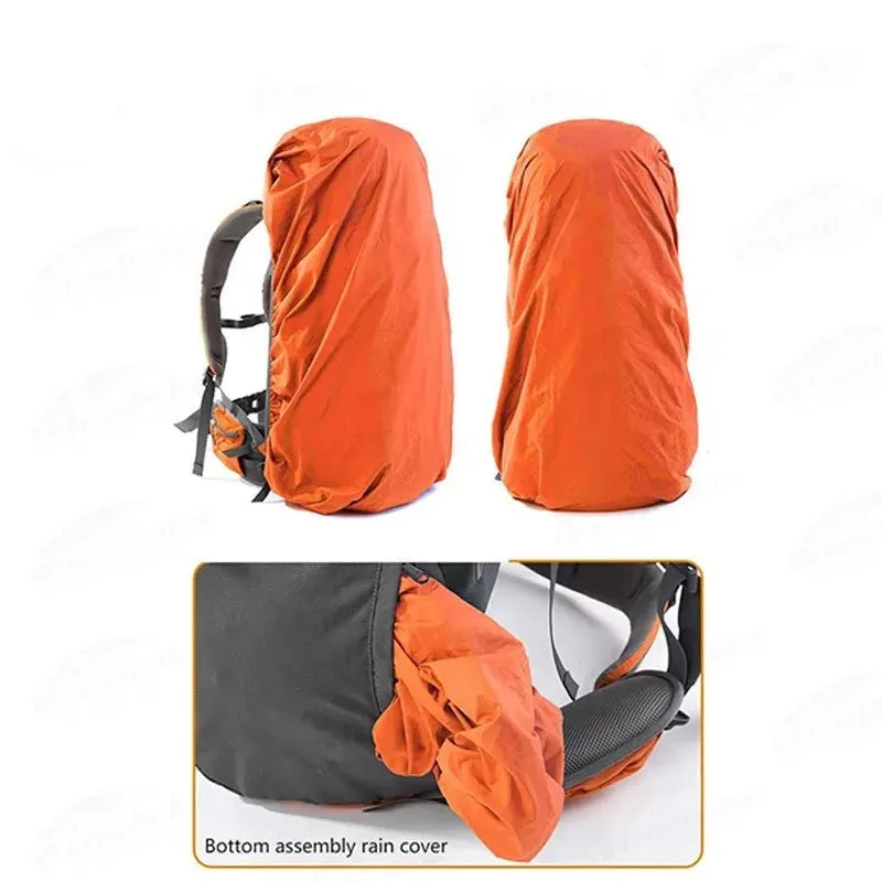 70L Backpack With Aluminium Alloy Frame Waterproof Cover