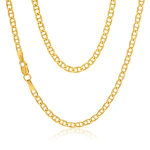 9ct Superb Yellow Gold Silver Filled Anchor Chain