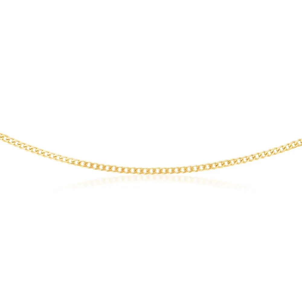 9ct Yellow Solid Gold 100 Gauge Curb 56cm Chain