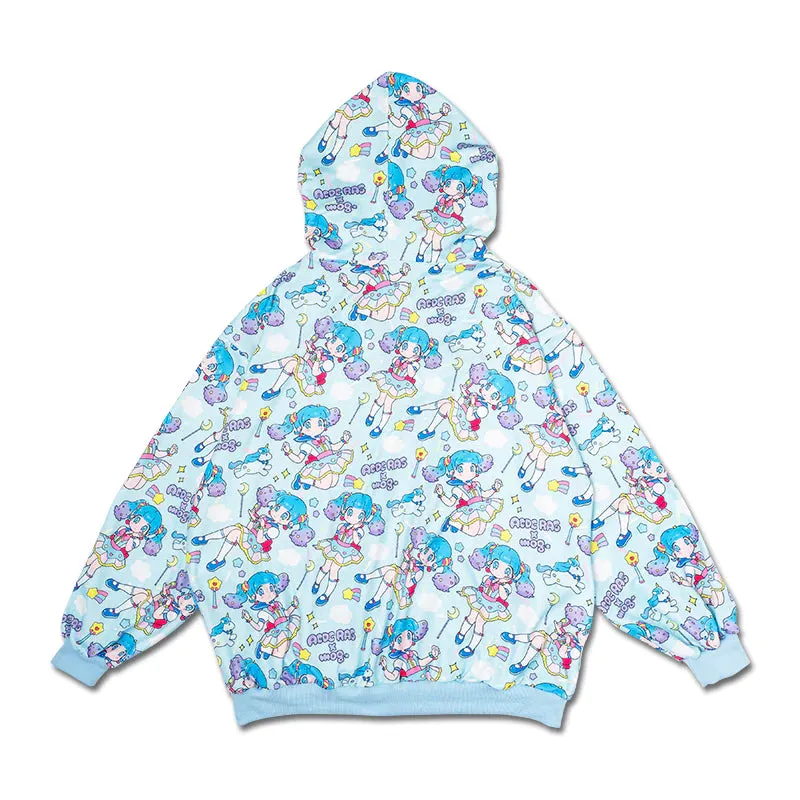 ACDC RAG x Mog “Yume-chan” blue hoodie