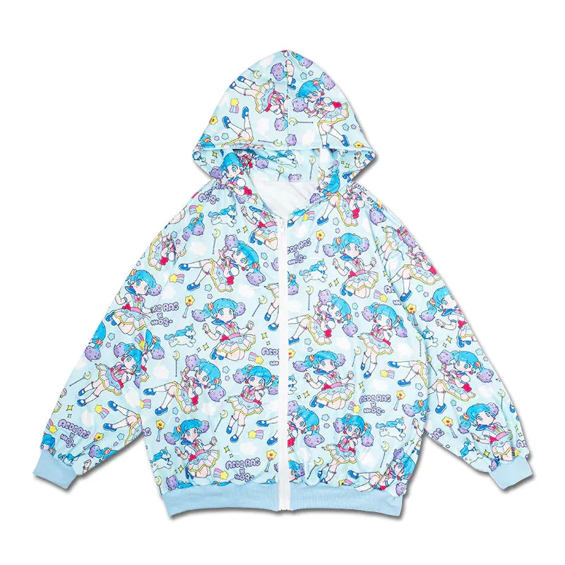 ACDC RAG x Mog “Yume-chan” blue hoodie