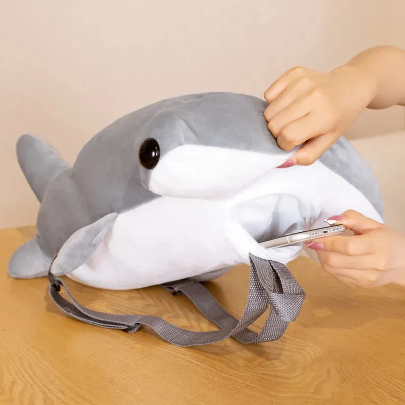 Adorable Hammerhead Shark Plush Backpack for Kids - Soft & Safe!