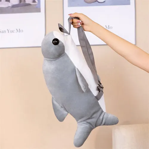 Adorable Hammerhead Shark Plush Backpack for Kids - Soft & Safe!