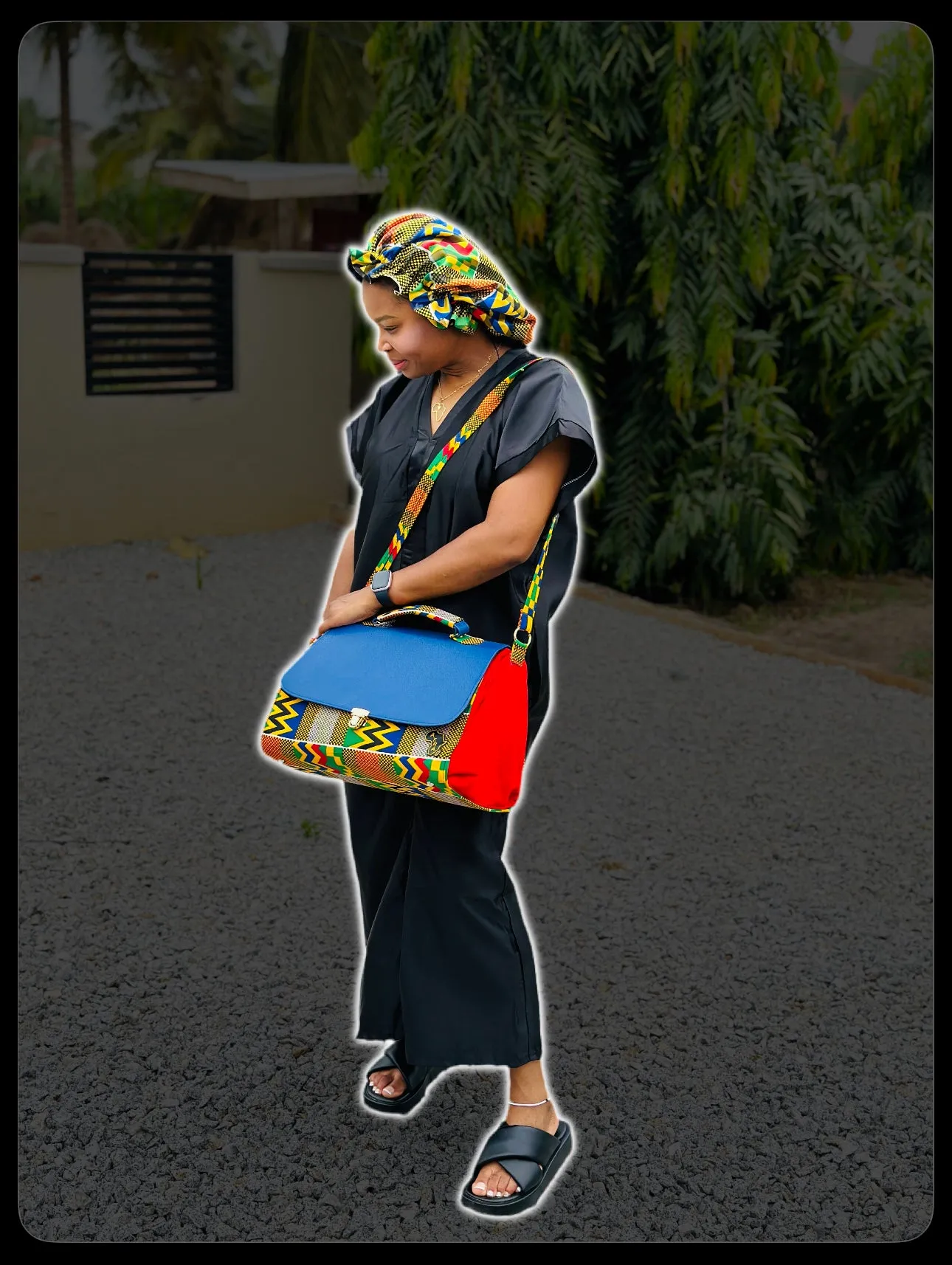 African (Kente) print bag