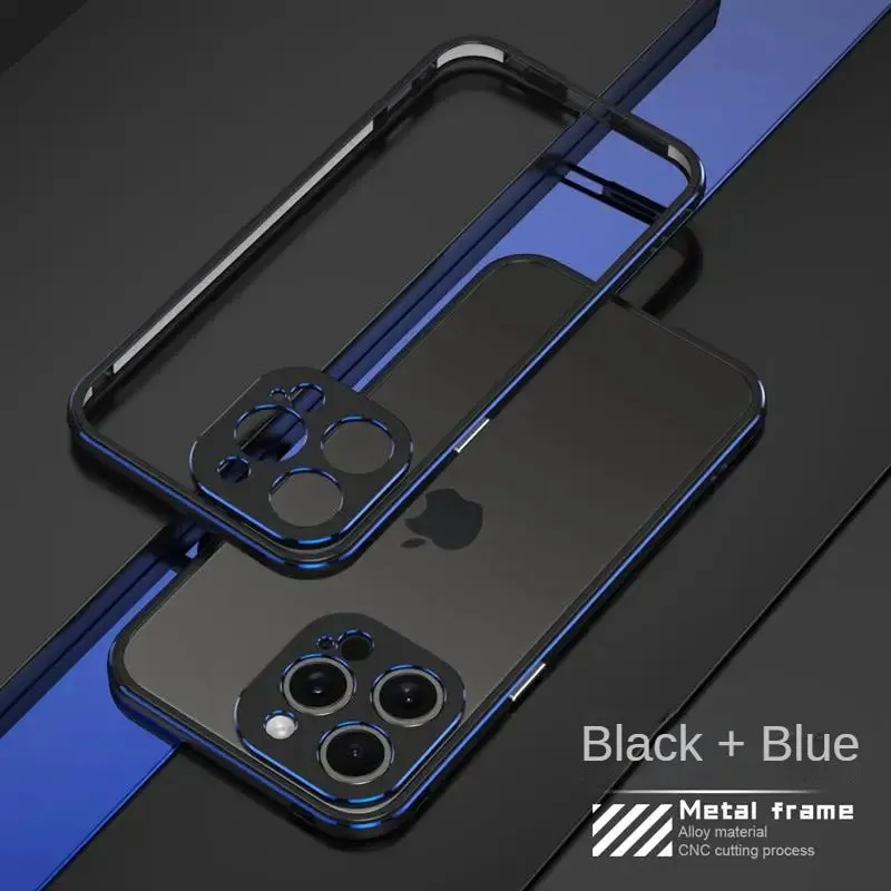 Aluminum Frame Metal Bumper Phone Case For iPhone