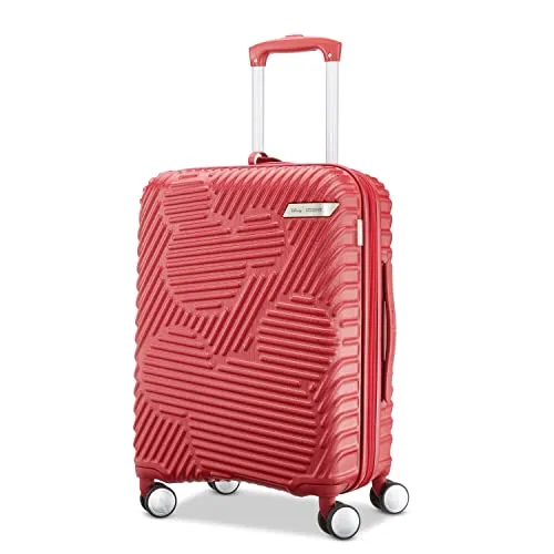 American Tourister Disney Molded Hardside Expandable Luggage with Spinner Wheels, Red