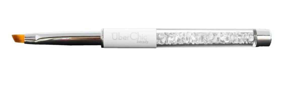 Angled Clean Up Brush (White) - Uber Chic