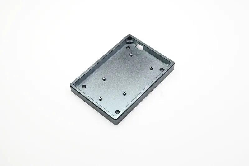 Anodized Aluminium case for cospad xd24 custom keyboard dual purpose case with CNC Aluminum Cone Feet