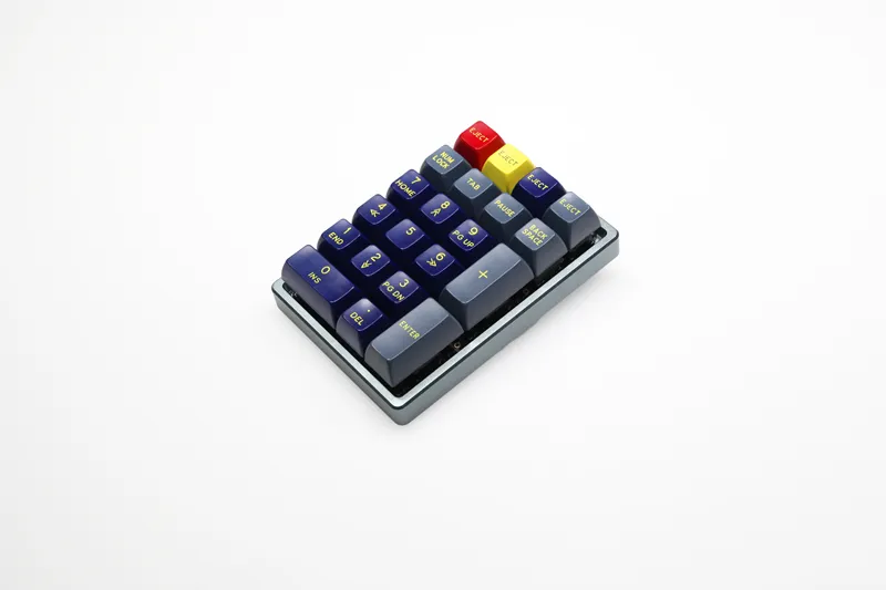 Anodized Aluminium case for cospad xd24 custom keyboard dual purpose case with CNC Aluminum Cone Feet