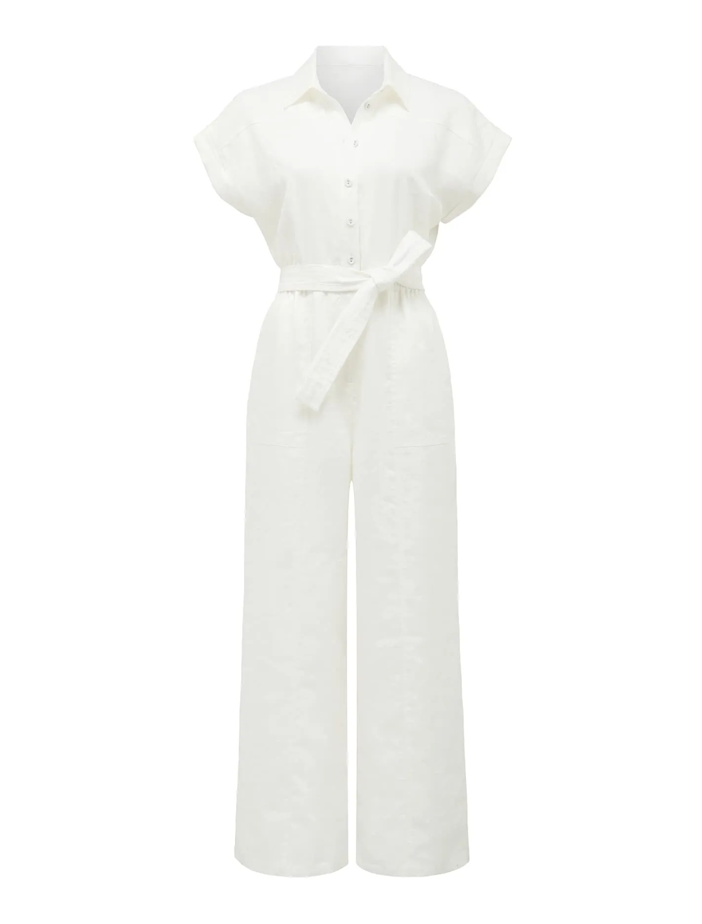 Arizona Linen Belted Jumpsuit