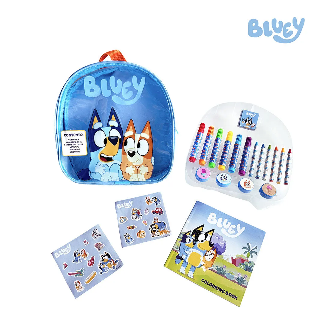 Artlings Bluey Activity Backpack Art Set