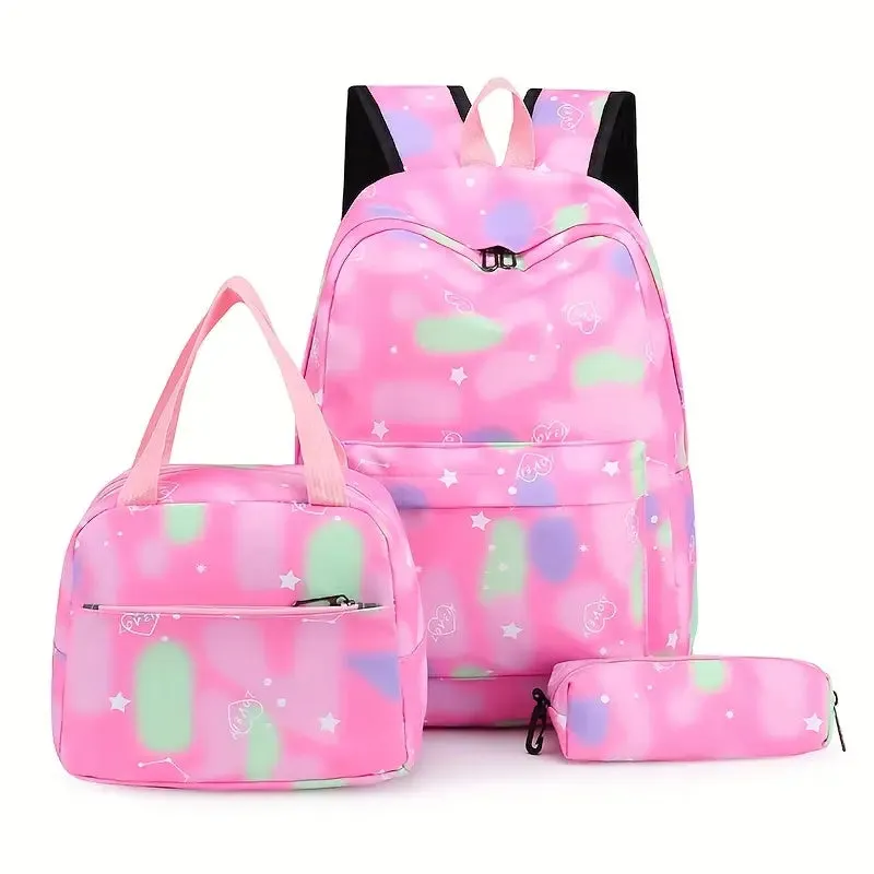 Bag 3pcs Backpack Lunch Bag And Pencil Case