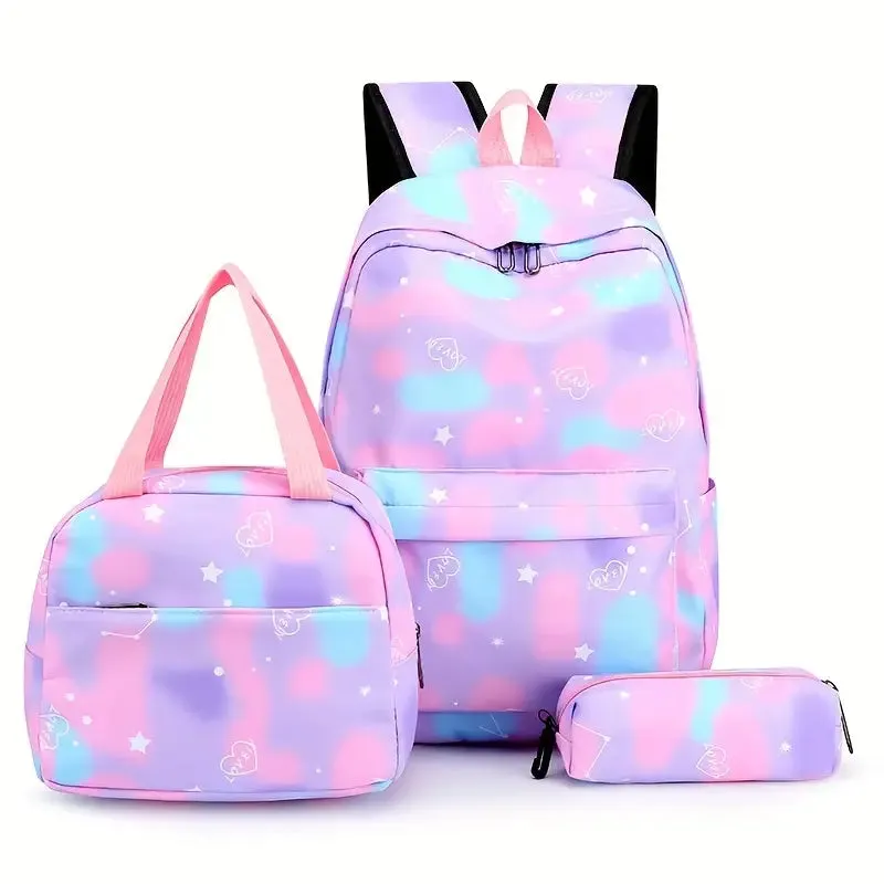 Bag 3pcs Backpack Lunch Bag And Pencil Case