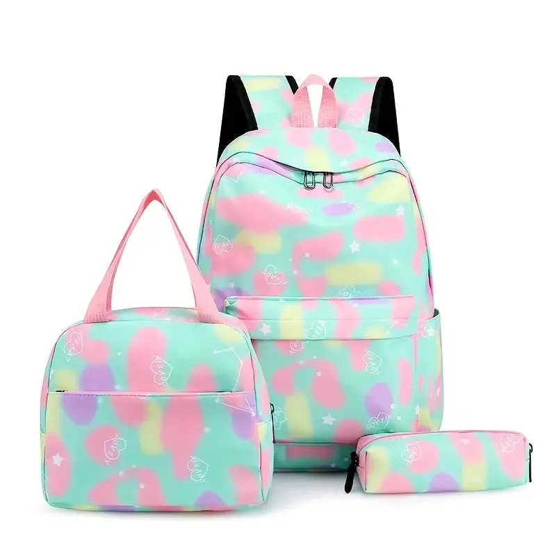 Bag 3pcs Backpack Lunch Bag And Pencil Case