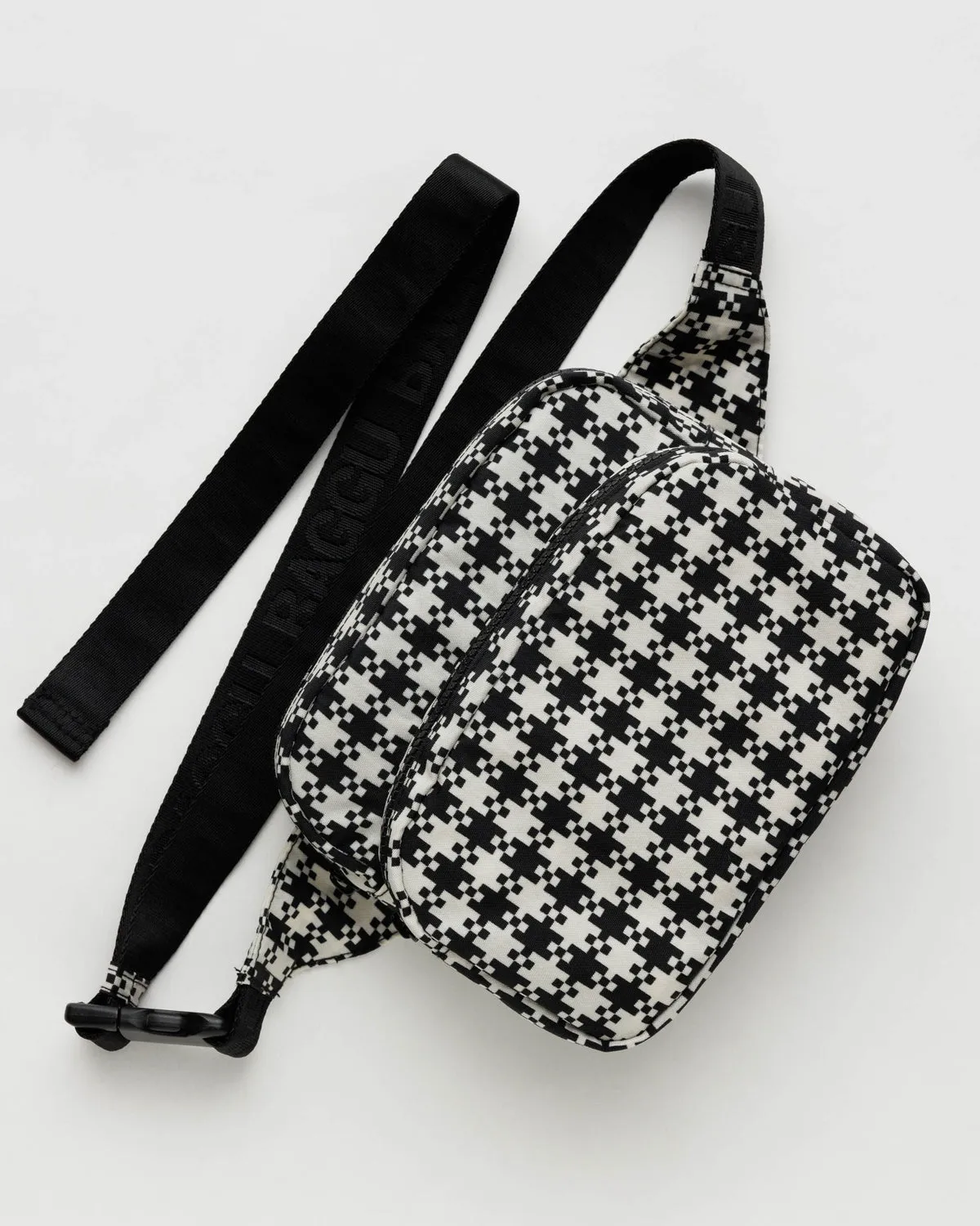 Baggu Fanny Pack - Black & White Pixel Gingham