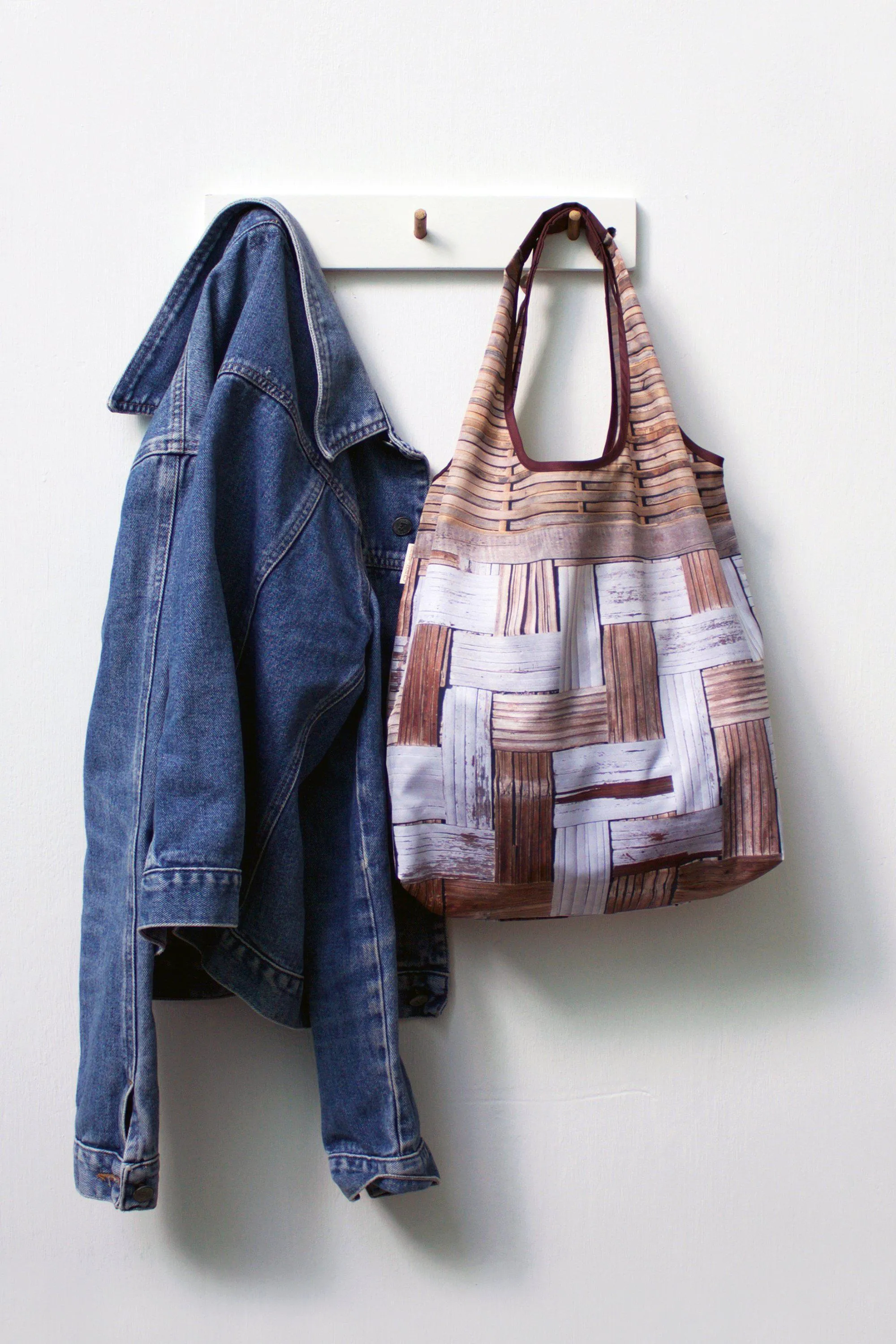 Bamboo Wall Foldable Tote Bag