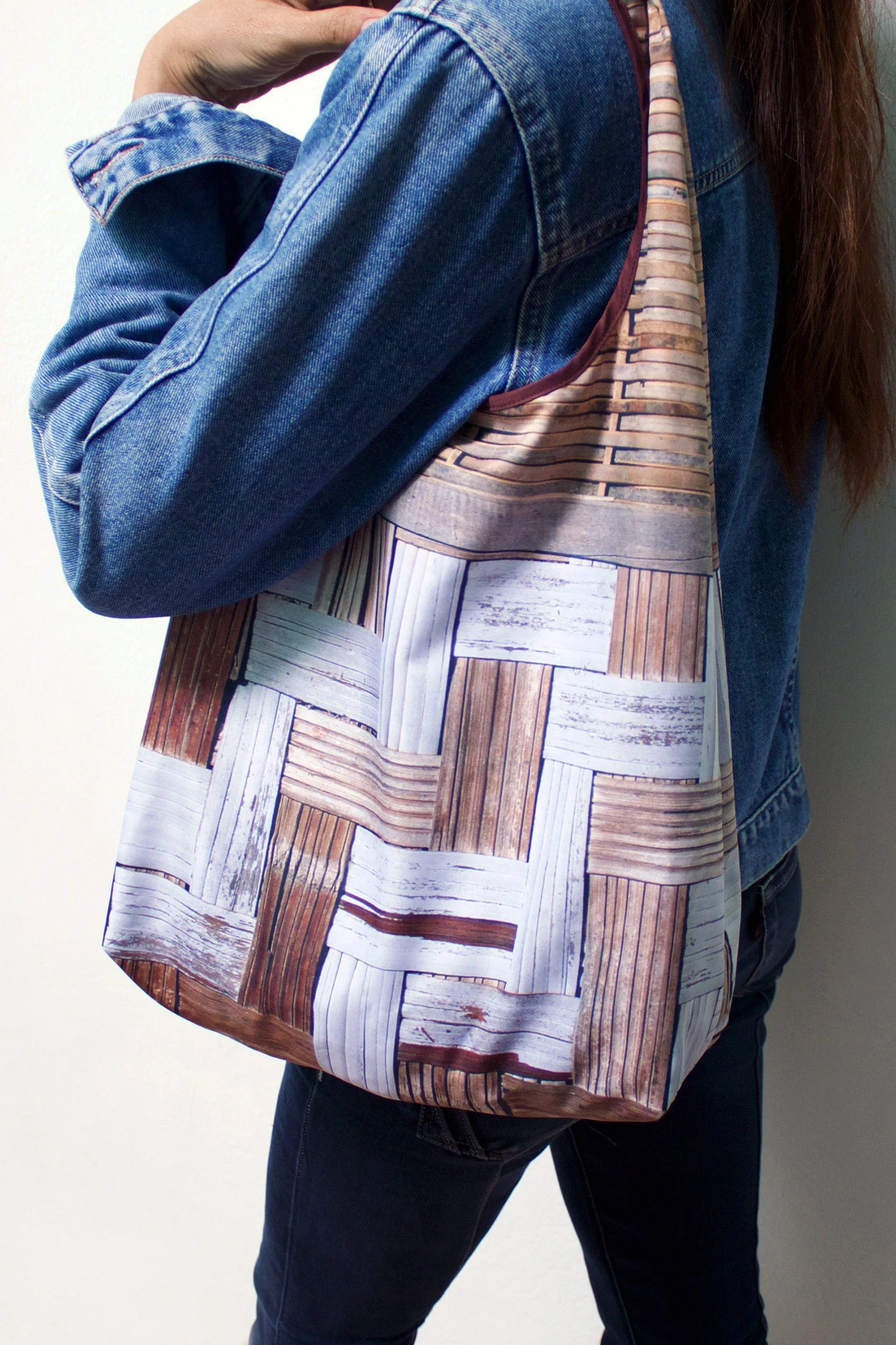 Bamboo Wall Foldable Tote Bag