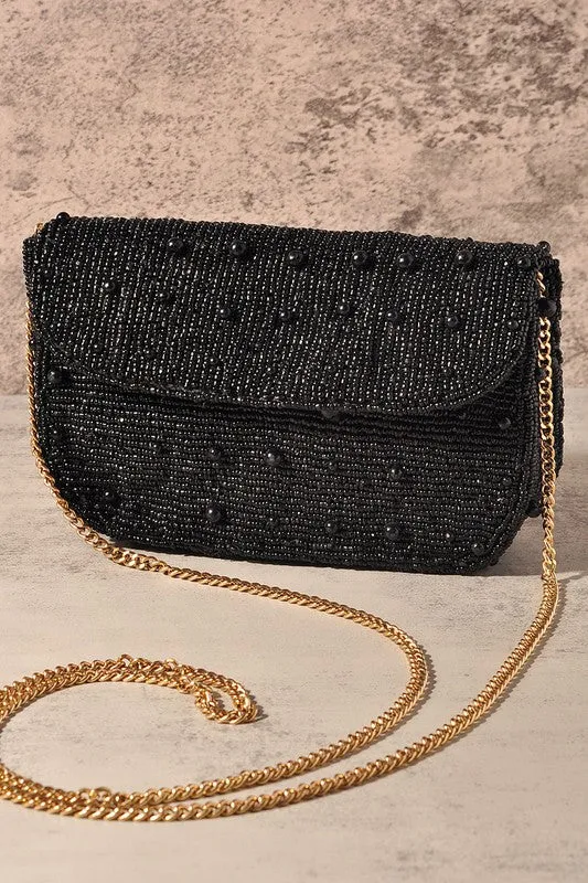 Beaded Crossbody Clutch