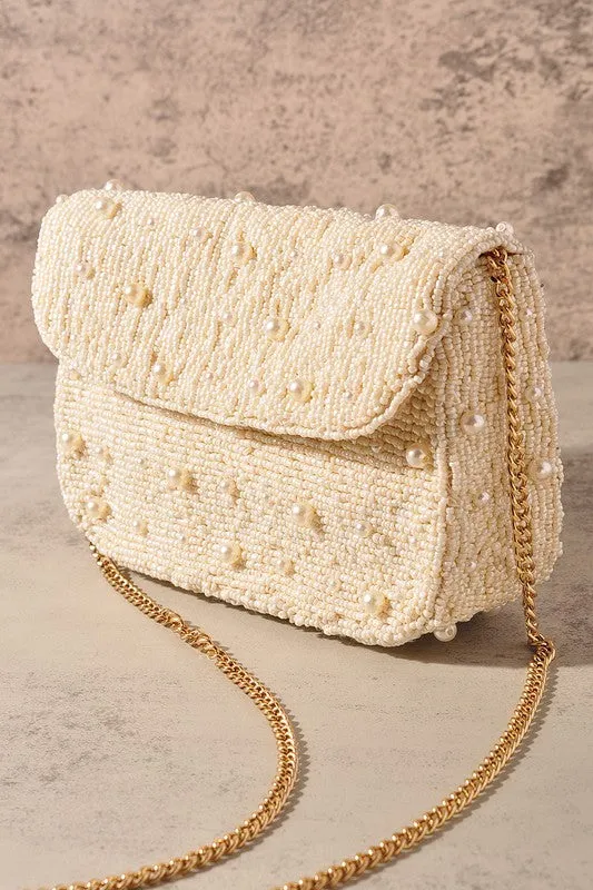 Beaded Crossbody Clutch