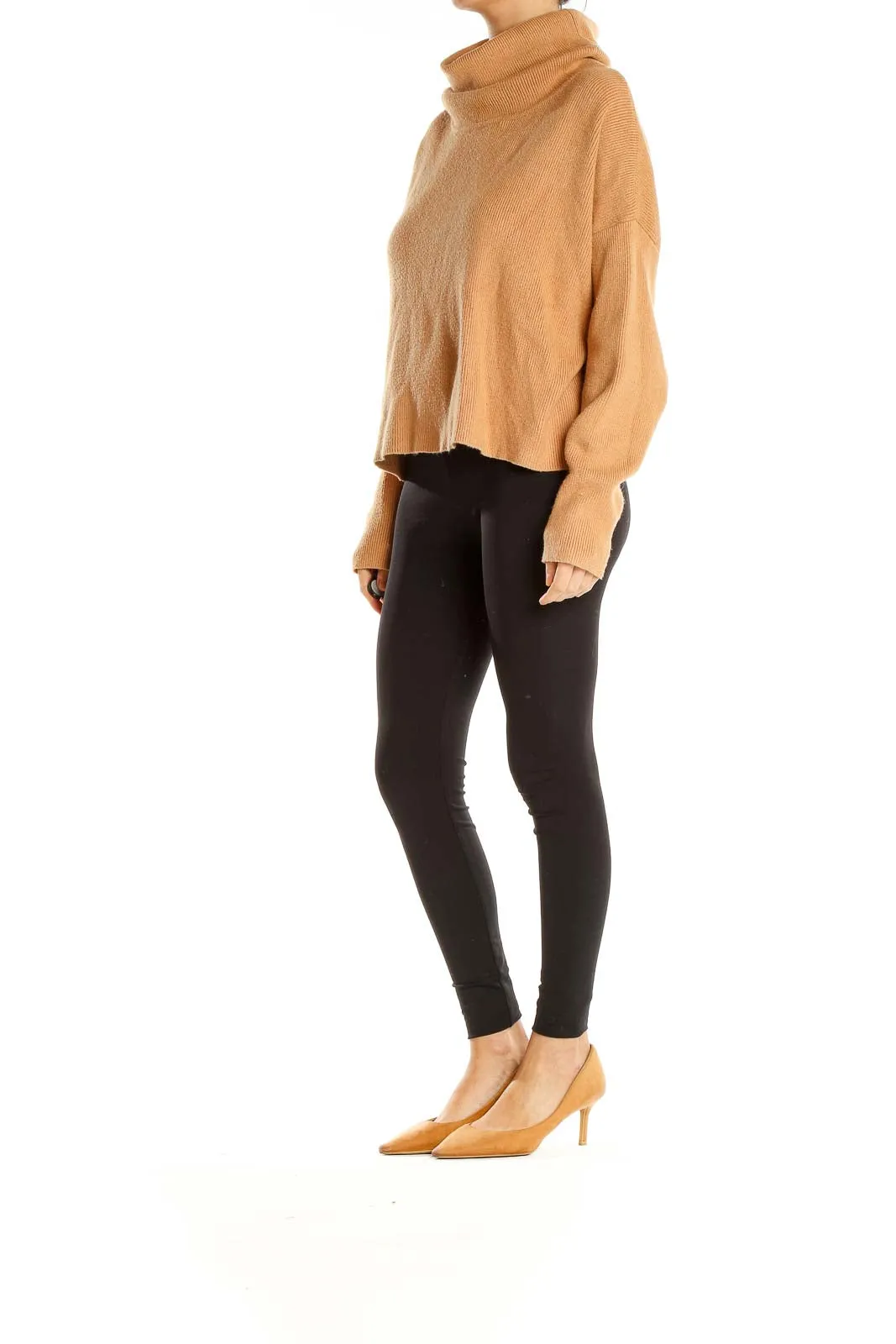 Beige Chic Highneck Sweater