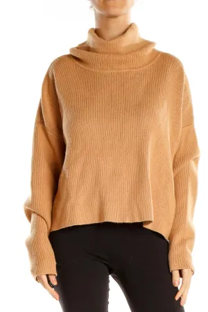 Beige Chic Highneck Sweater