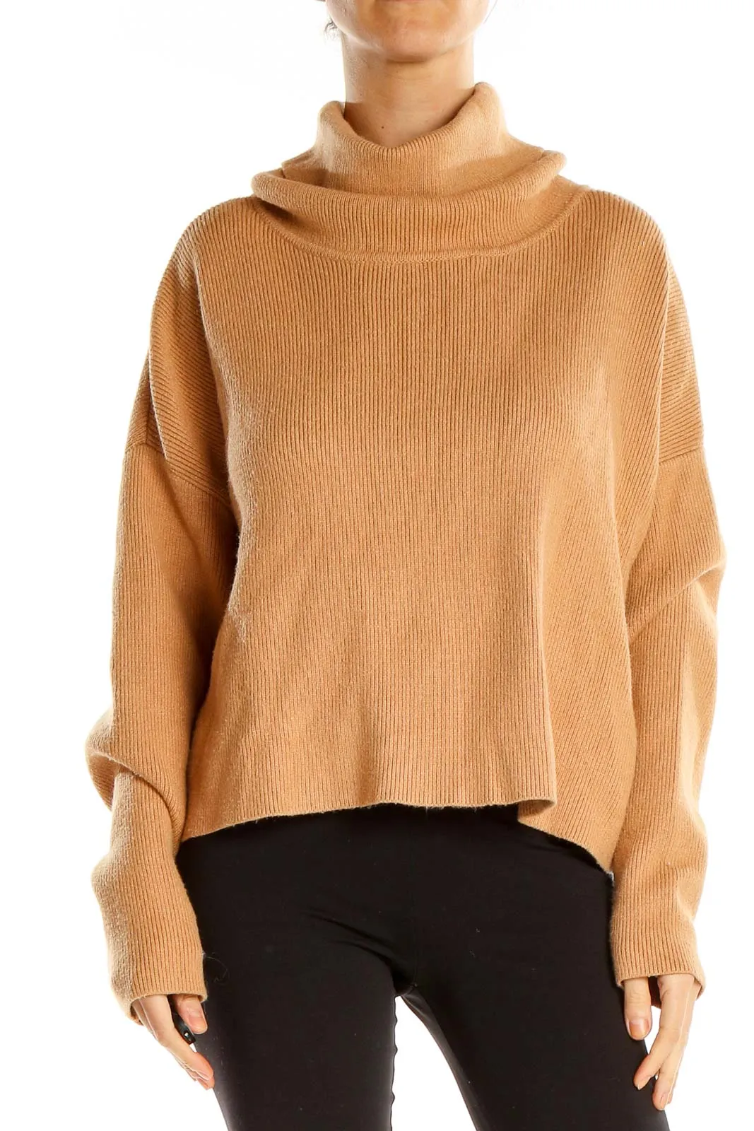 Beige Chic Highneck Sweater