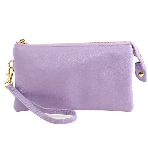 Bentlie Three Compartments Crossbody Bag-Light Purple