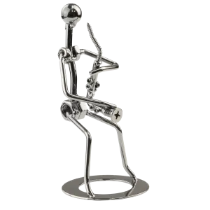 Big Band Metal Figurine (Saxophonist)