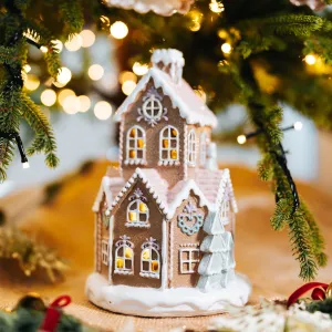 Big Pastel Ginger Bread House with LED light