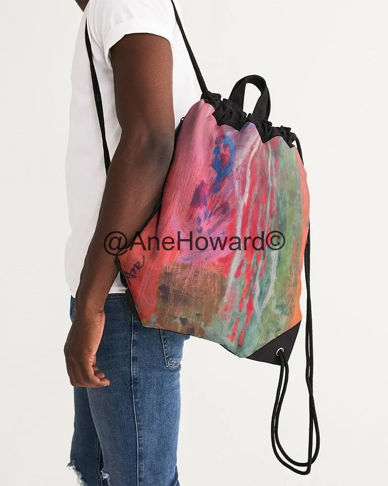 Bird of Paradise Canvas Drawstring Bag