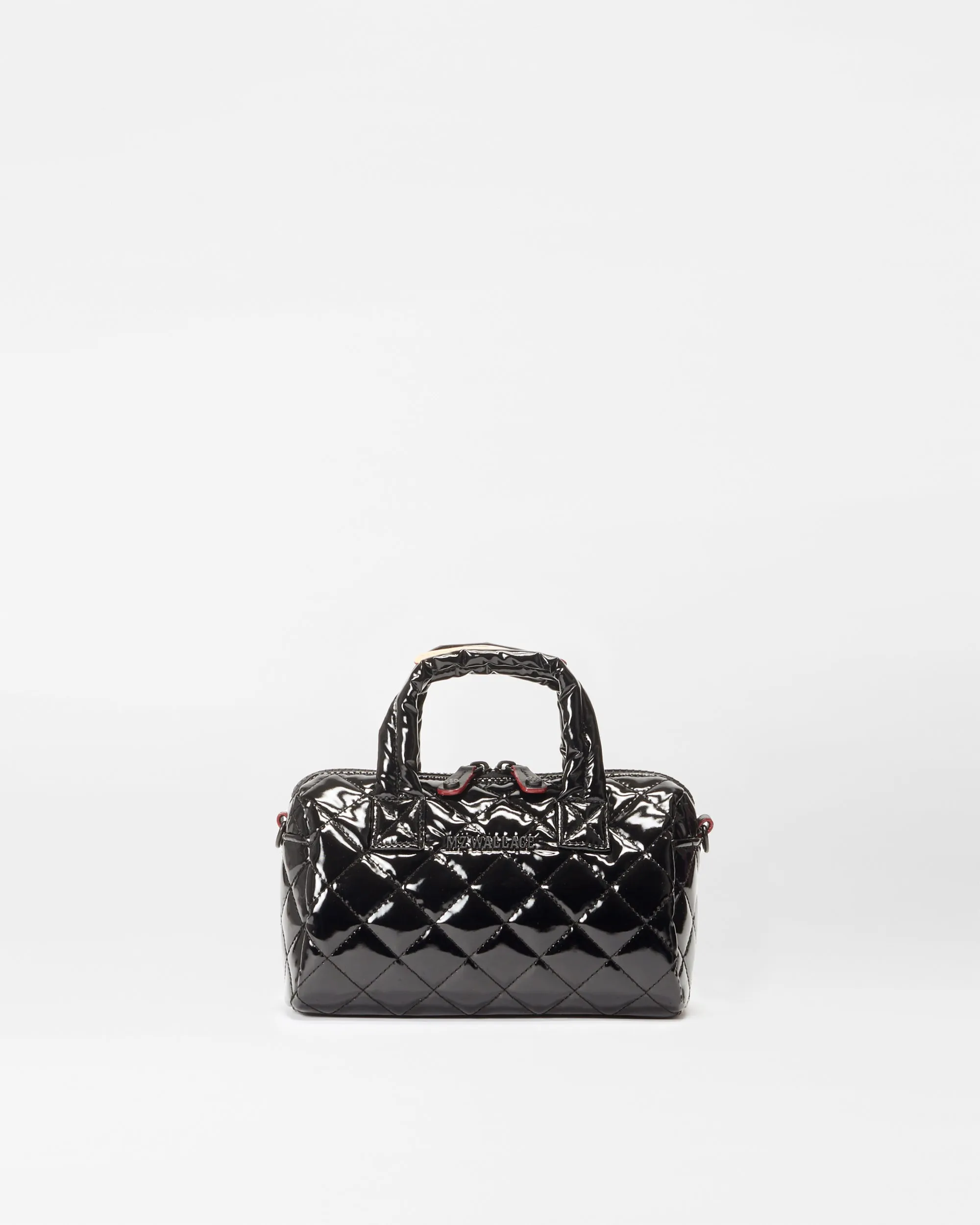 Black Lacquer Mini Satchel