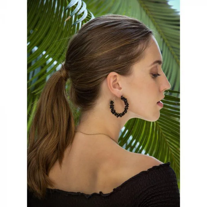 Black Nest Earrings