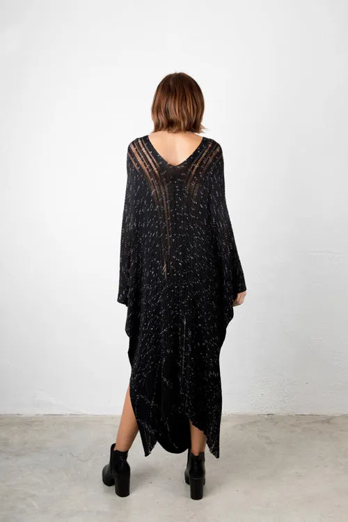 Black Oversized Kaftan Dress