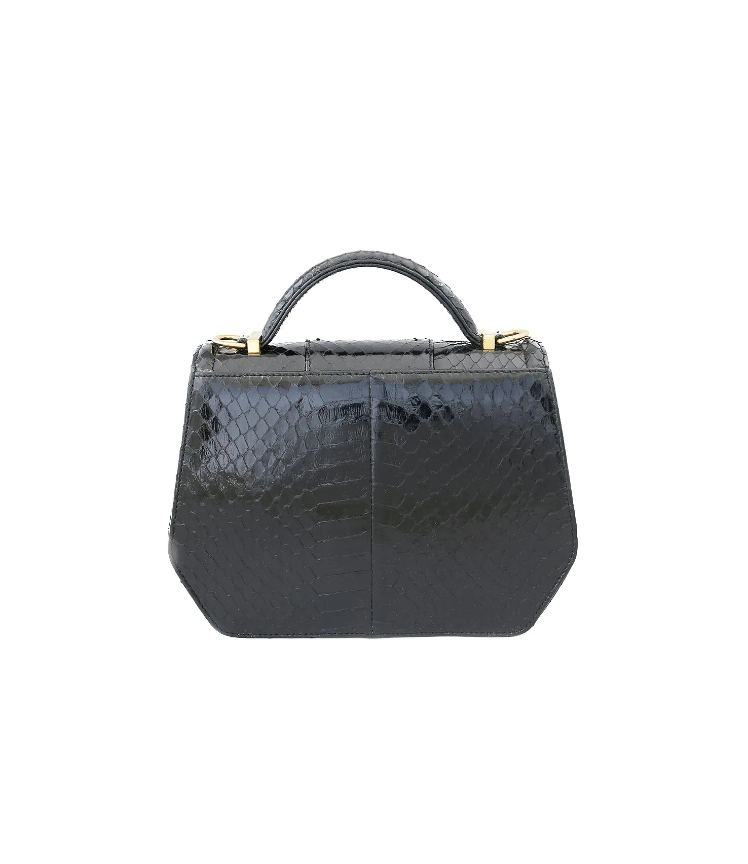 Black Water Snake Mini Anabella Tote