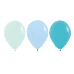 Blue & Teal Balloons - 12 Pkt