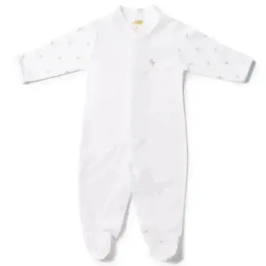 Boys babygrow  -Stork blue