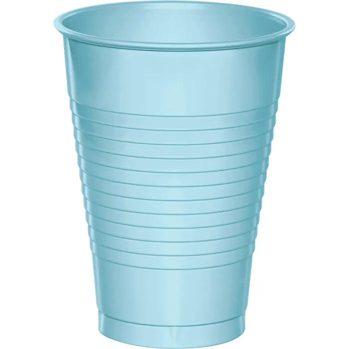 Bulk Pastel Blue 12 oz Plastic Cups (240 per Case)