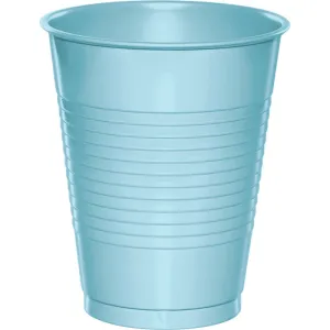 Bulk Pastel Blue 16 oz Plastic Cups (240 per Case)