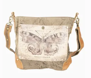 Butterfly Print Shoulder Bag